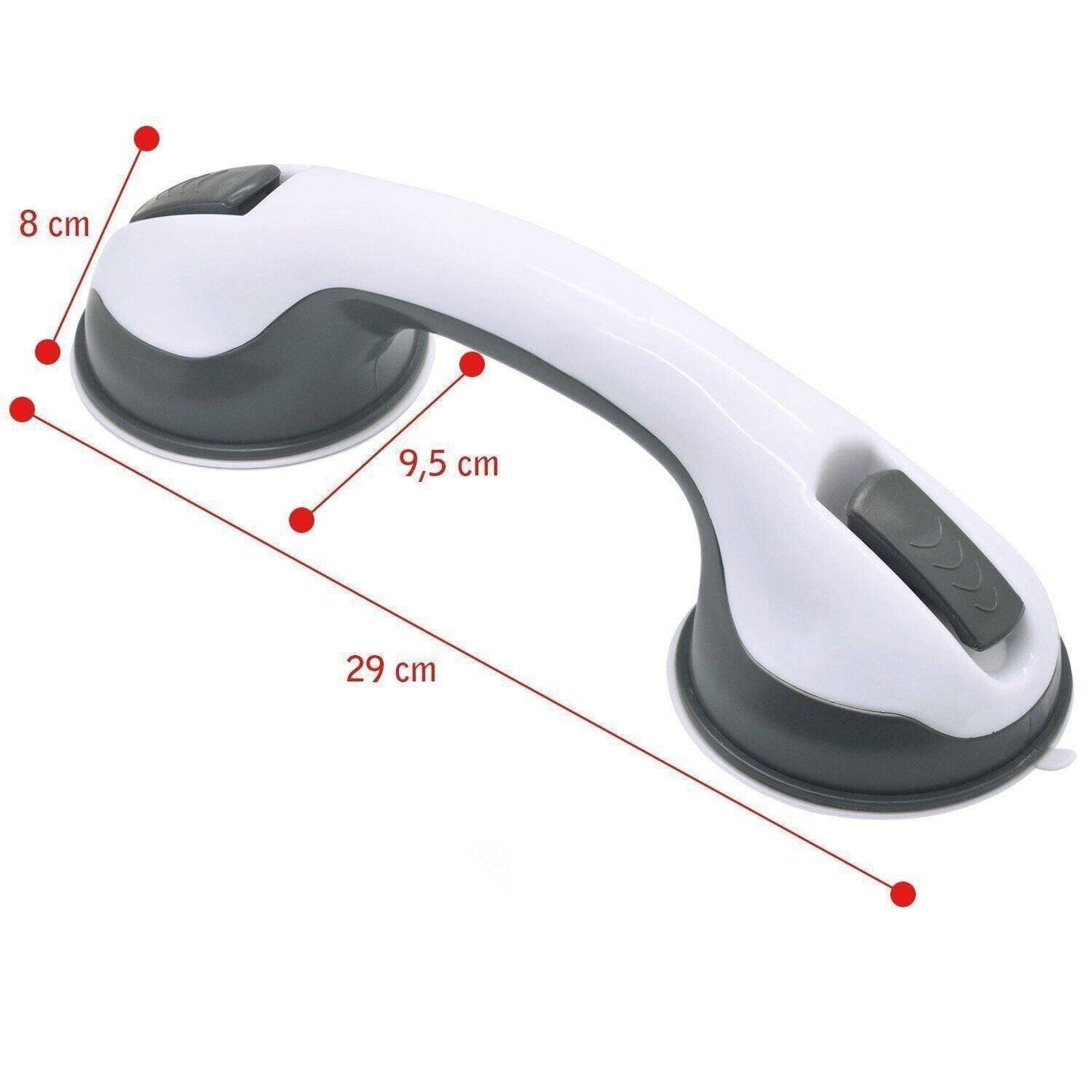 Non-Slip Grab Bar with Strong Suction for Bath and Shower Safety