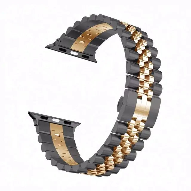 Stainless Steel Apple Watch Bracelet - Adjustable, Elegant Design