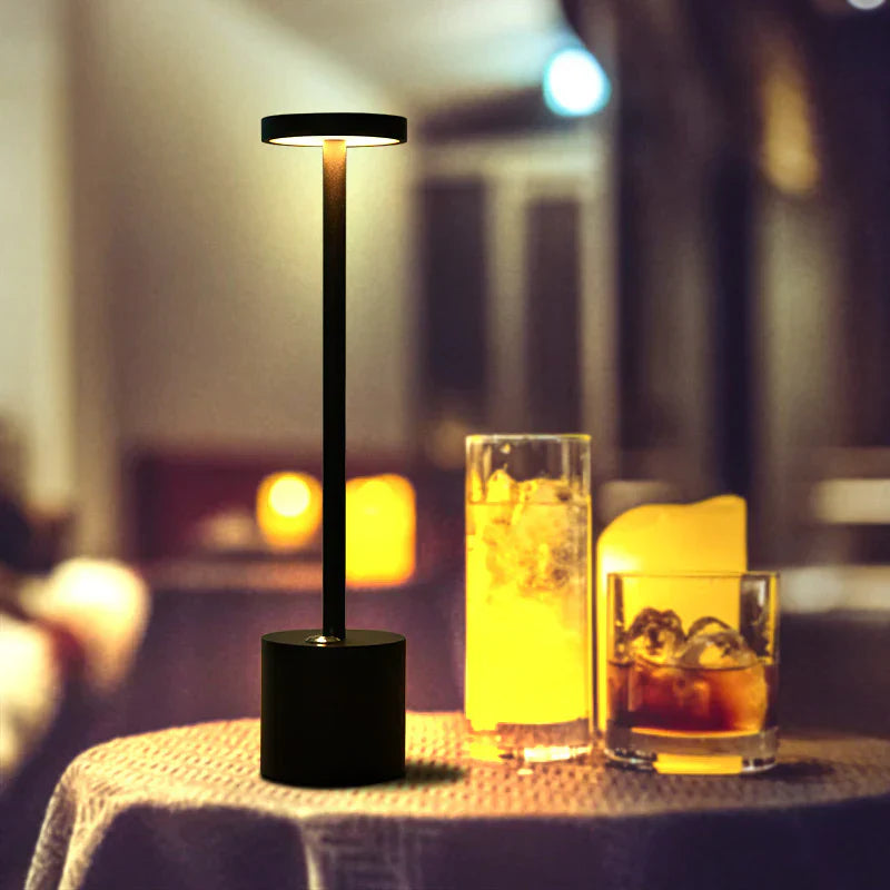 Wireless Rechargeable LED Table Lamp with USB Charging