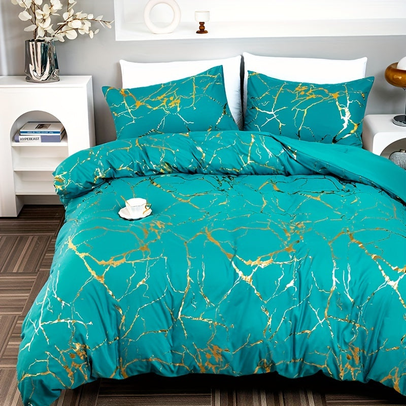 Luxe Silk-Feel Duvet Cover with Temperature Control