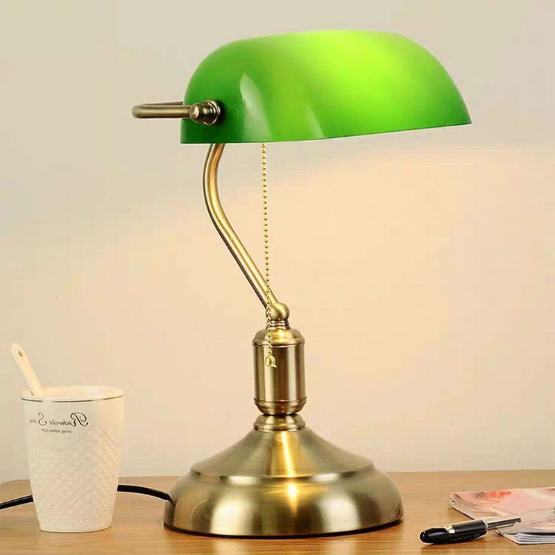 Glass Table Lamp with Vintage Elegance and Soft Illumination