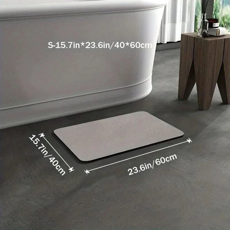 Diatomite Non-Slip Quick-Dry Bath Mat
