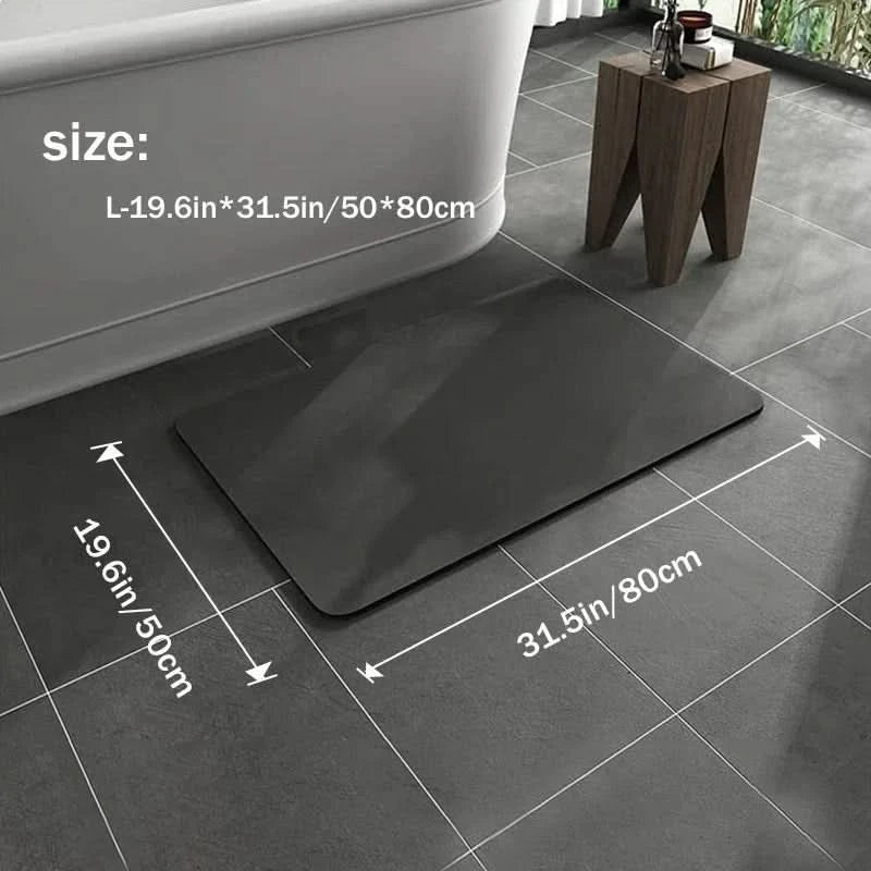 Diatomite Non-Slip Quick-Dry Bath Mat