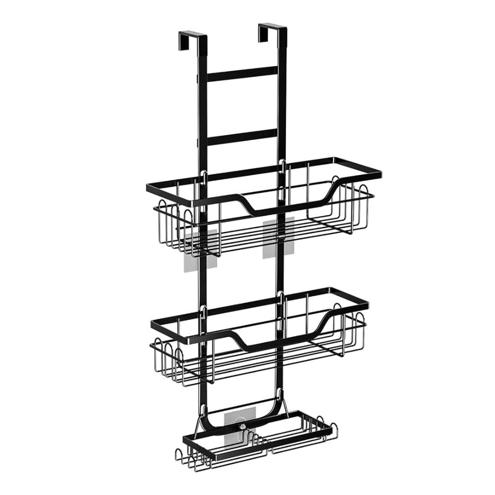 Hanging Steel Bathroom Caddy with Open Shelves