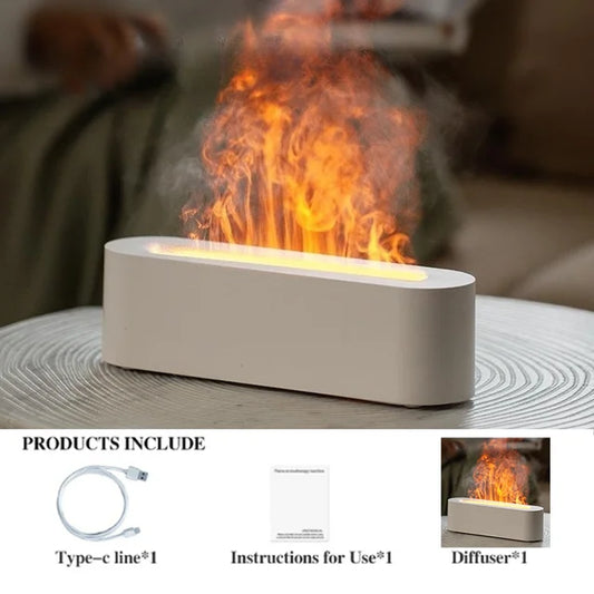 Flame Effect Aroma Diffuser with 7 Color Options