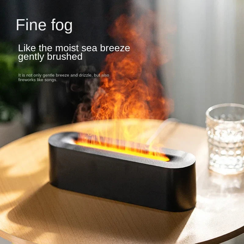Flame Effect Aroma Diffuser with 7 Color Options