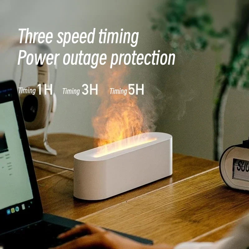 Flame Effect Aroma Diffuser with 7 Color Options