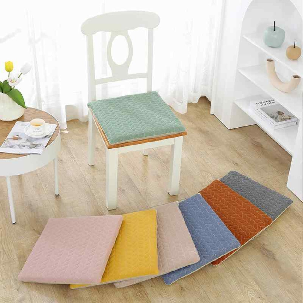 Quilted Nordic-Style Seat Cushion with Zippered Cover