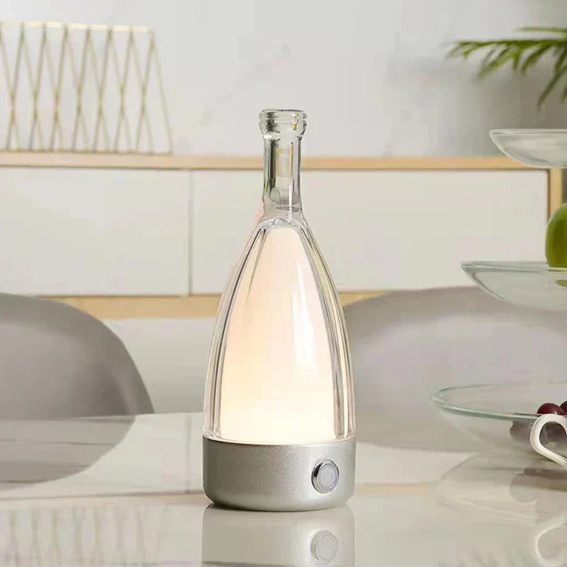 Wine Bottle Shaped USB Rechargeable Table Lamp