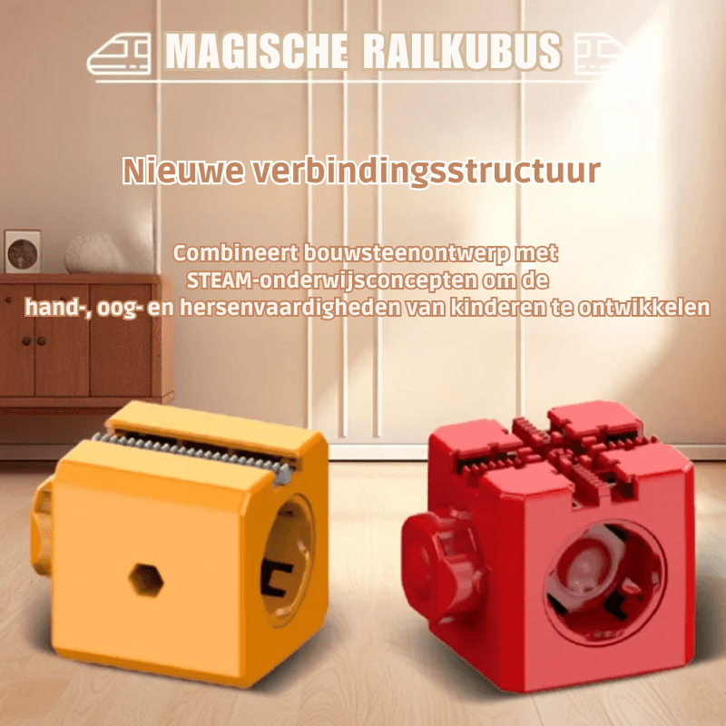 3D Train Building Set with Rechargeable Locomotive for Kids