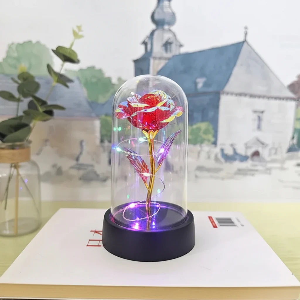 LED Light Artificial Rose Flower for Valentine's Day