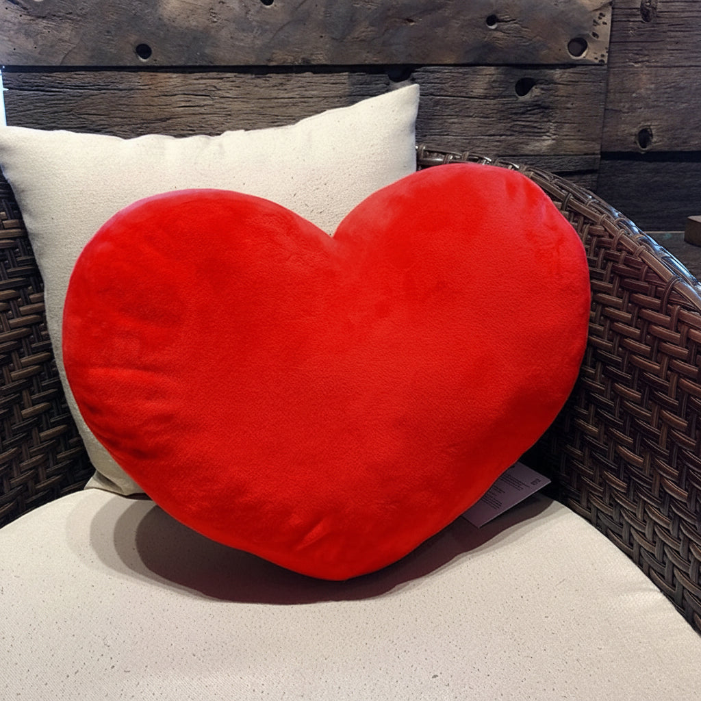 Soft Pink Heart Shaped Plush Pillow for Valentine’s Day Gift