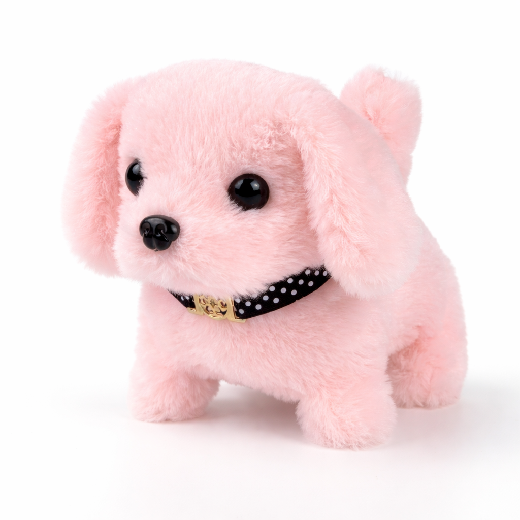 Interactive Plush Robot Dog Toy with Walking and Barking Sounds