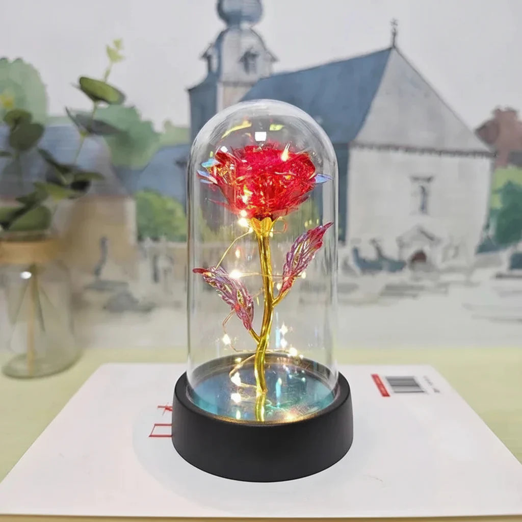 LED Light Artificial Rose Flower for Valentine's Day