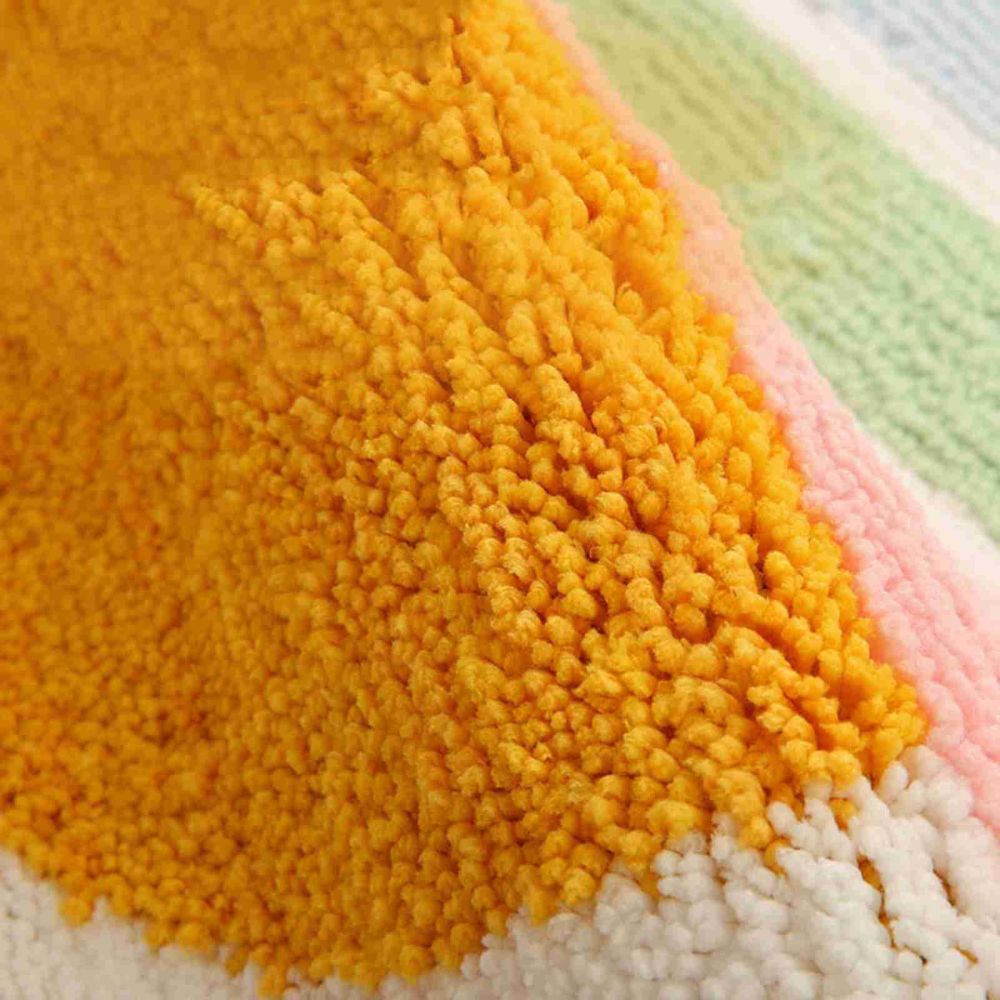 Rainbow Microfiber Non-Slip Bath Mat