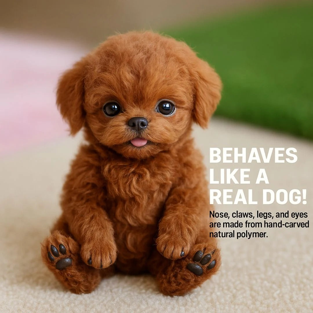 Interactive Plush Robotic Dog Toy with Realistic Movements