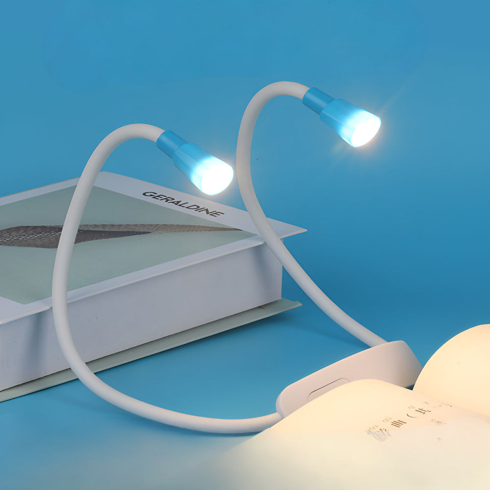 Rechargeable LED Neck Light with Adjustable Dual Heads