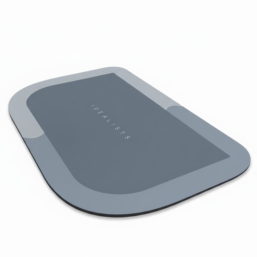Non-Slip Rectangular Bath Mat with Quick-Dry Comfort Layer