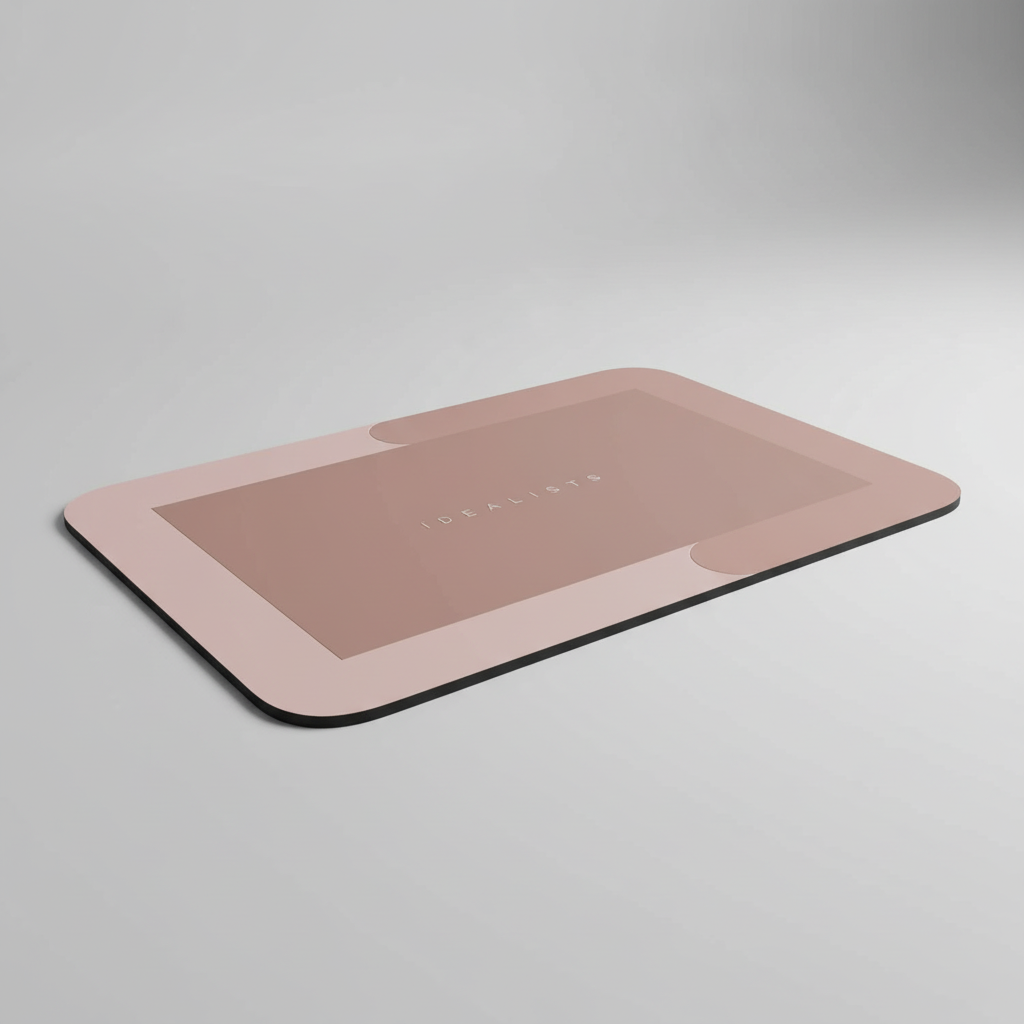 Non-Slip Rectangular Bath Mat with Quick-Dry Comfort Layer