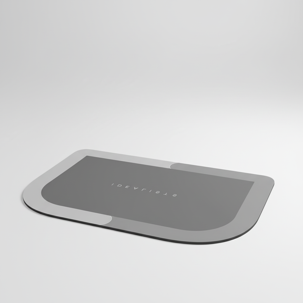 Non-Slip Rectangular Bath Mat with Quick-Dry Comfort Layer