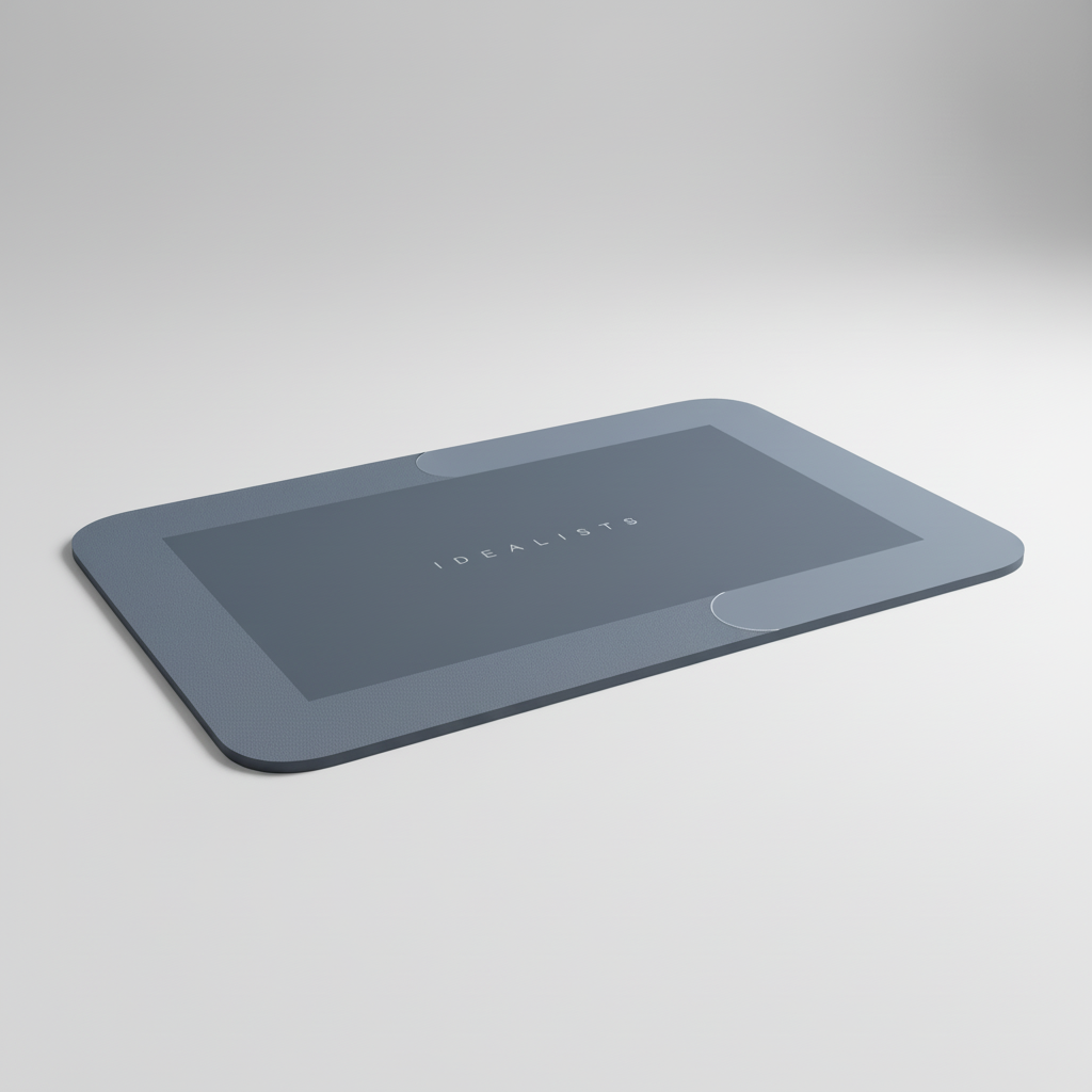 Non-Slip Rectangular Bath Mat with Quick-Dry Comfort Layer