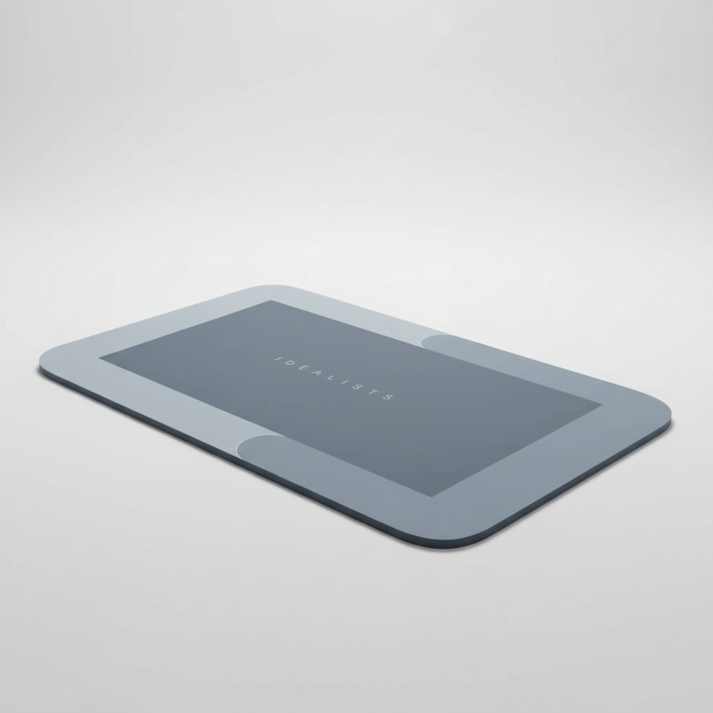 Non-Slip Rectangular Bath Mat with Quick-Dry Comfort Layer