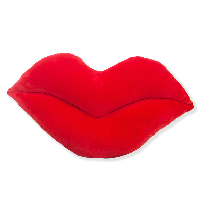 Plush Lip-Shaped Pillow for Y2K Decor