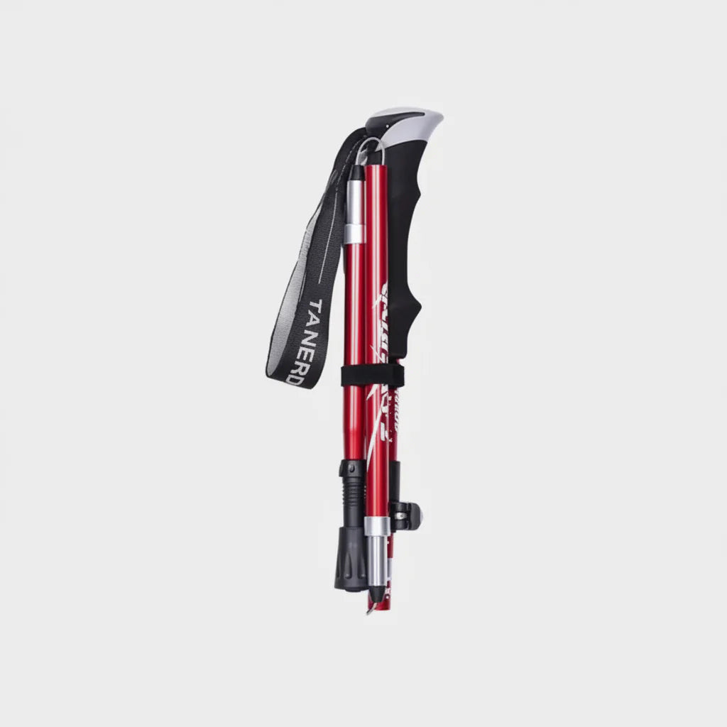 Adjustable Lightweight Aluminum Trekking Poles - Foldable Telescopic Hiking Support