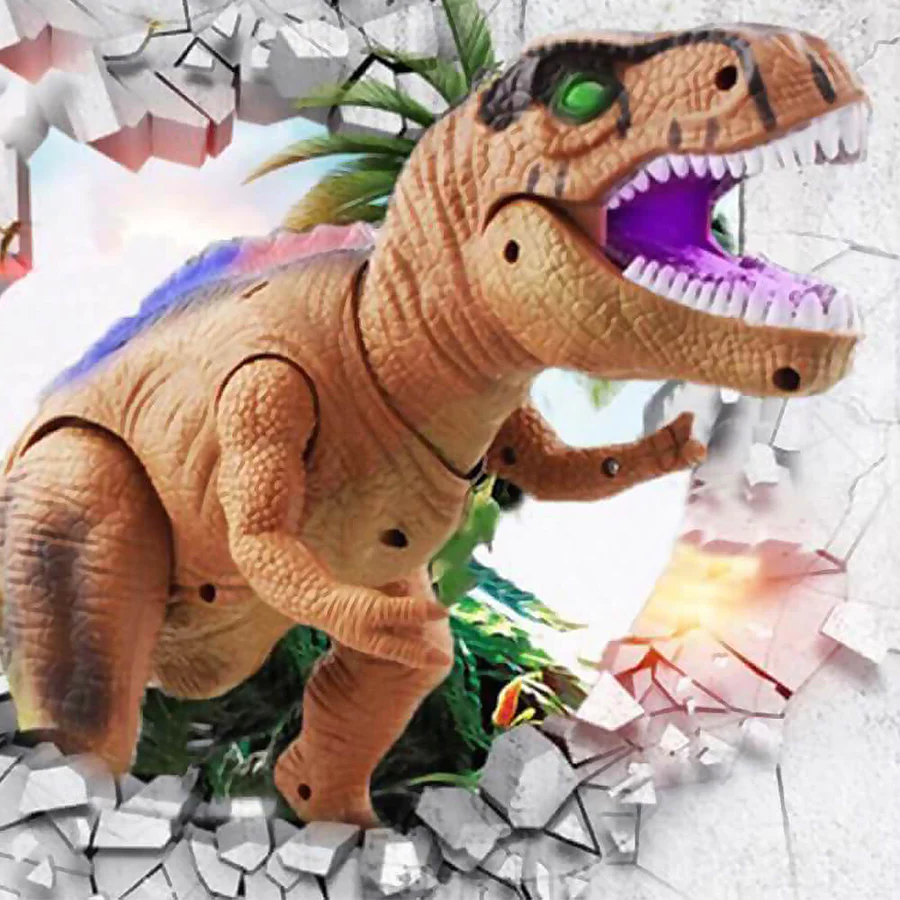 Remote Control Walking Roaring LED Dinosaur Toy