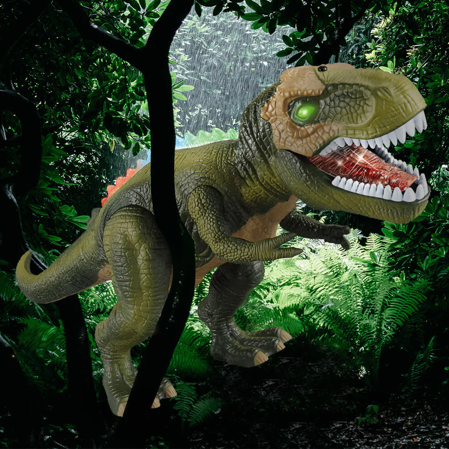 Remote Control Walking Roaring LED Dinosaur Toy