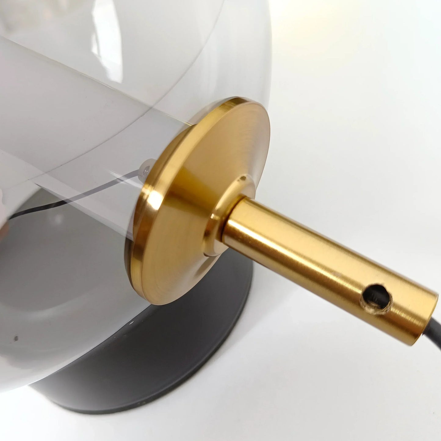 Retro Glass Table Lamp with Warm Glow and Elegant Design