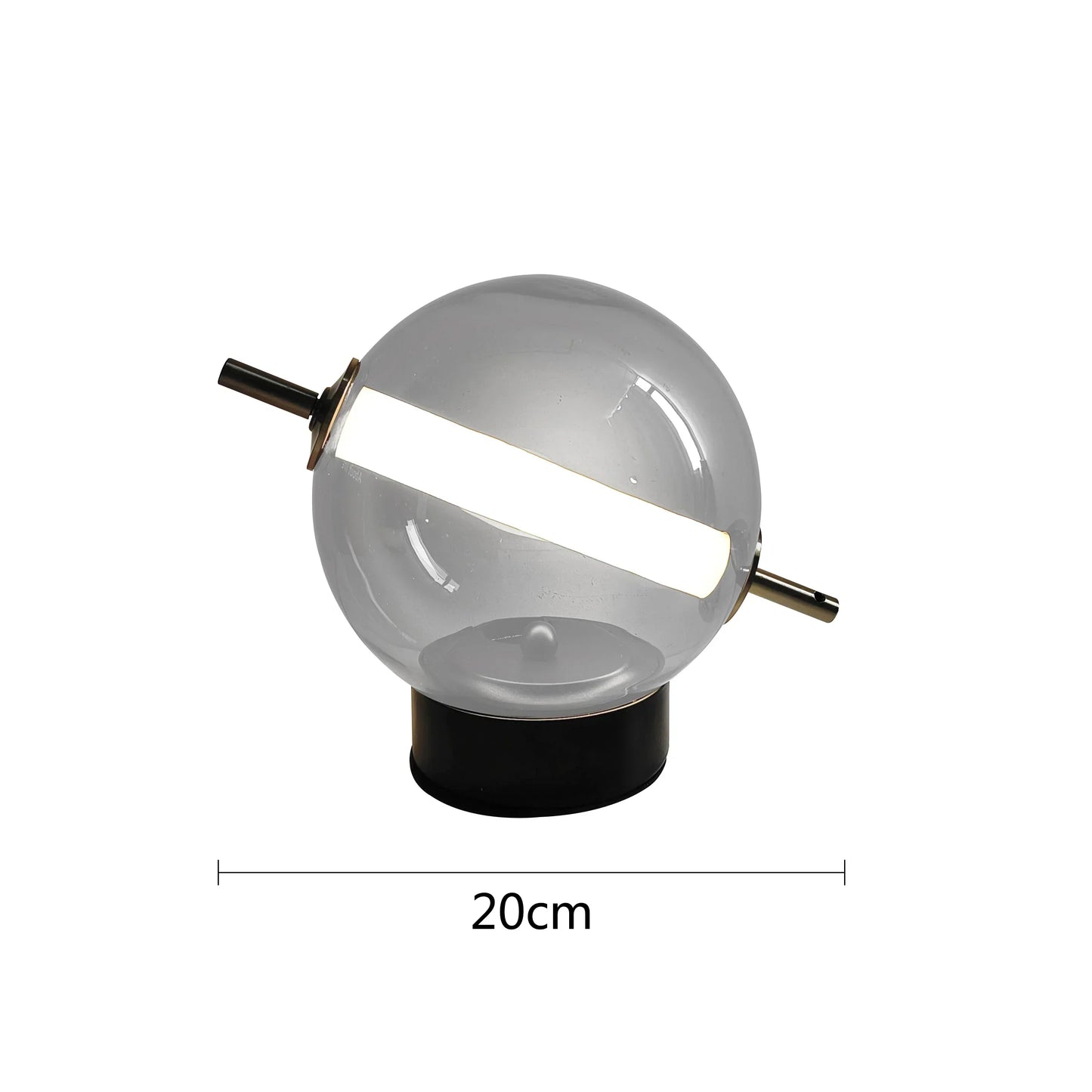 Retro Glass Table Lamp with Warm Glow and Elegant Design