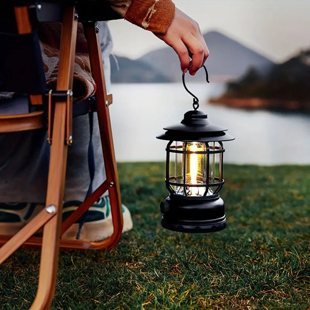 Dimmable Retro Glow Camping Lantern Lamp
