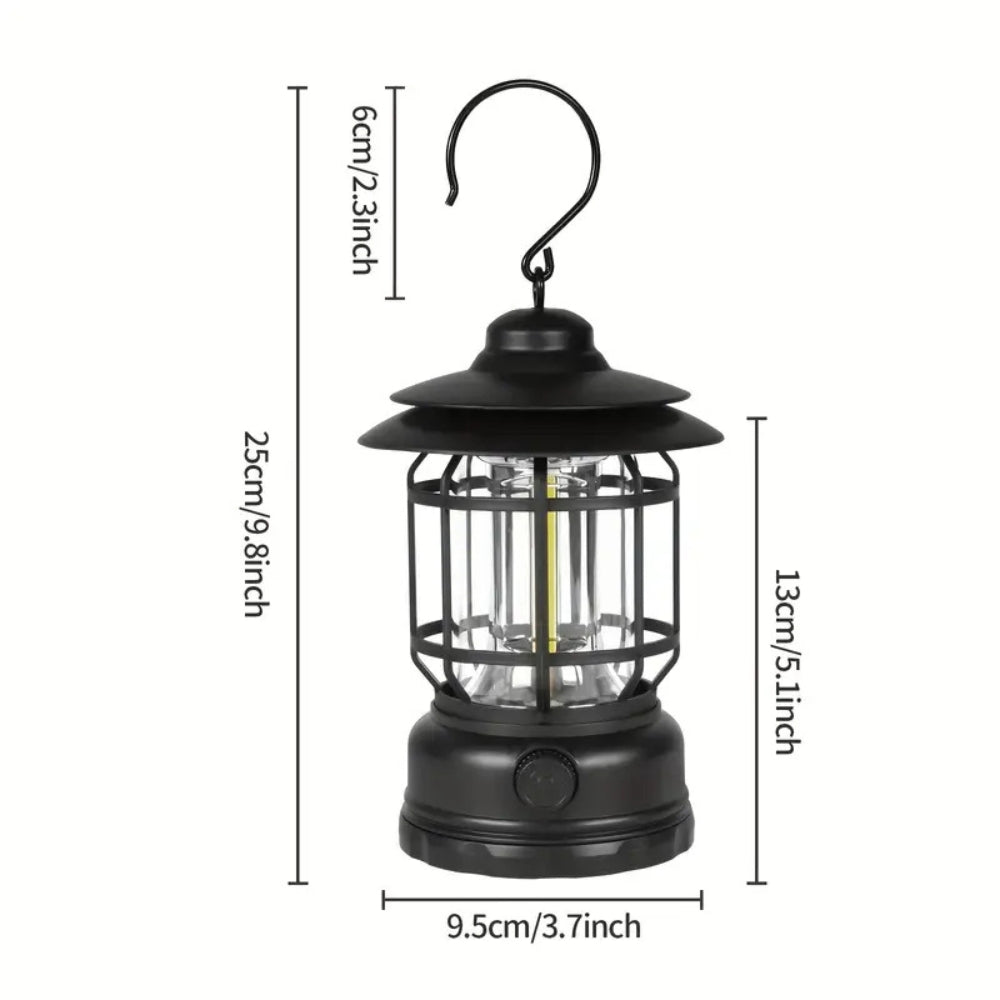 Dimmable Retro Glow Camping Lantern Lamp