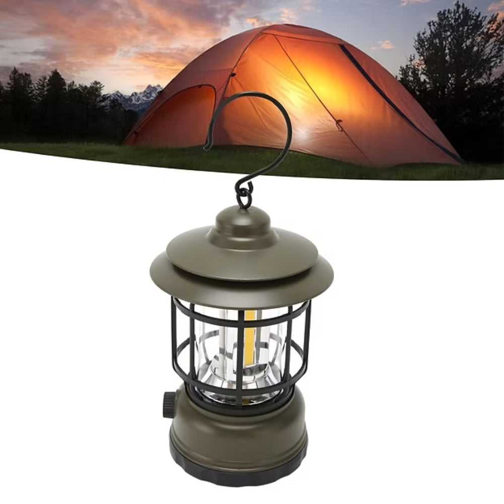 Dimmable Retro Glow Camping Lantern Lamp