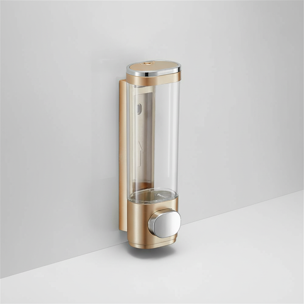 Retro Glass Soap Dispenser with Metal Pump