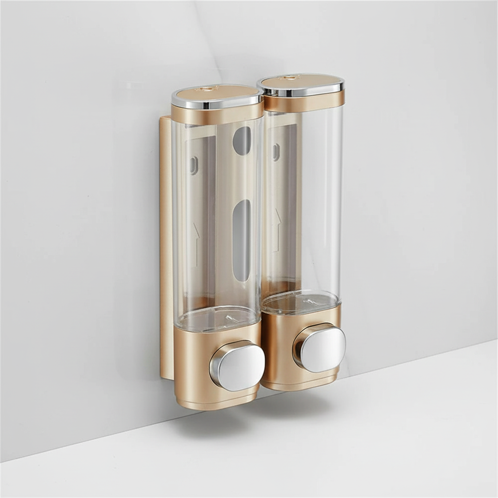 Retro Glass Soap Dispenser with Metal Pump
