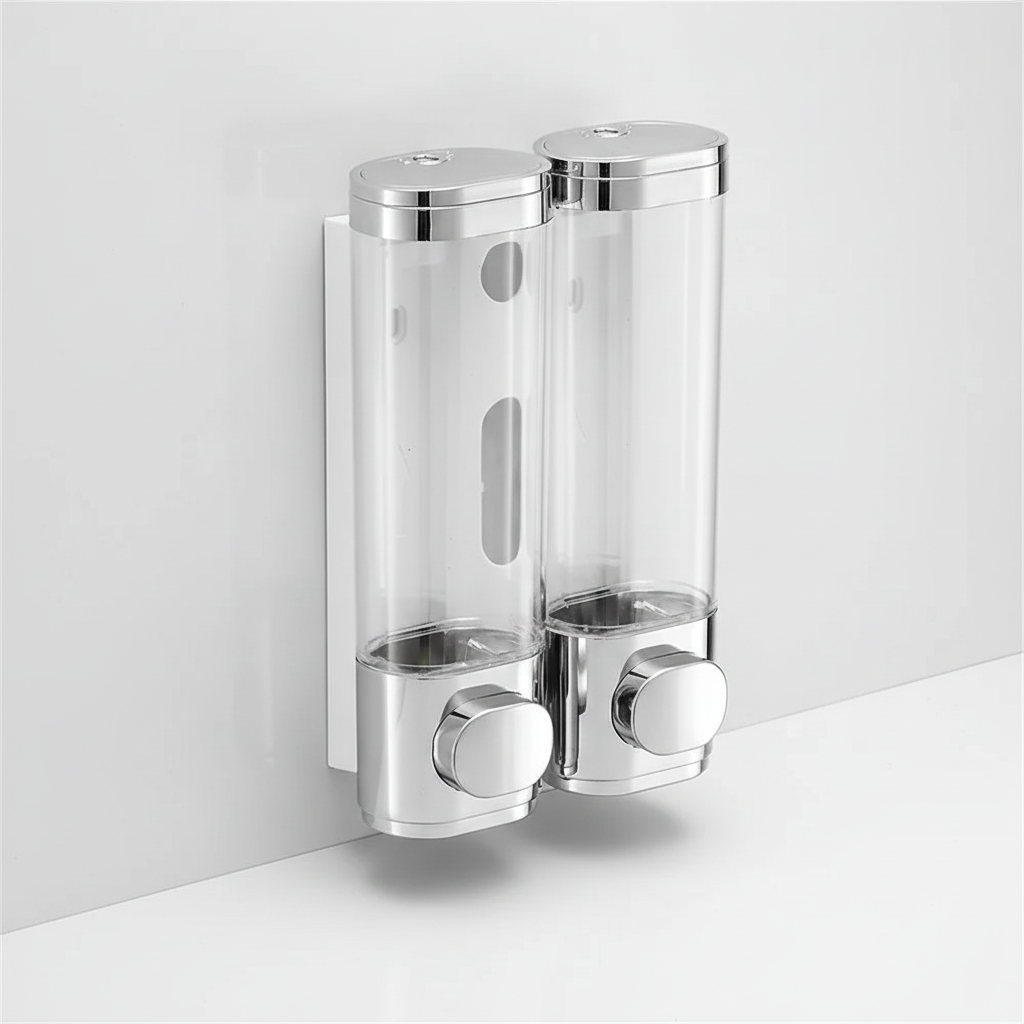Retro Glass Soap Dispenser with Metal Pump