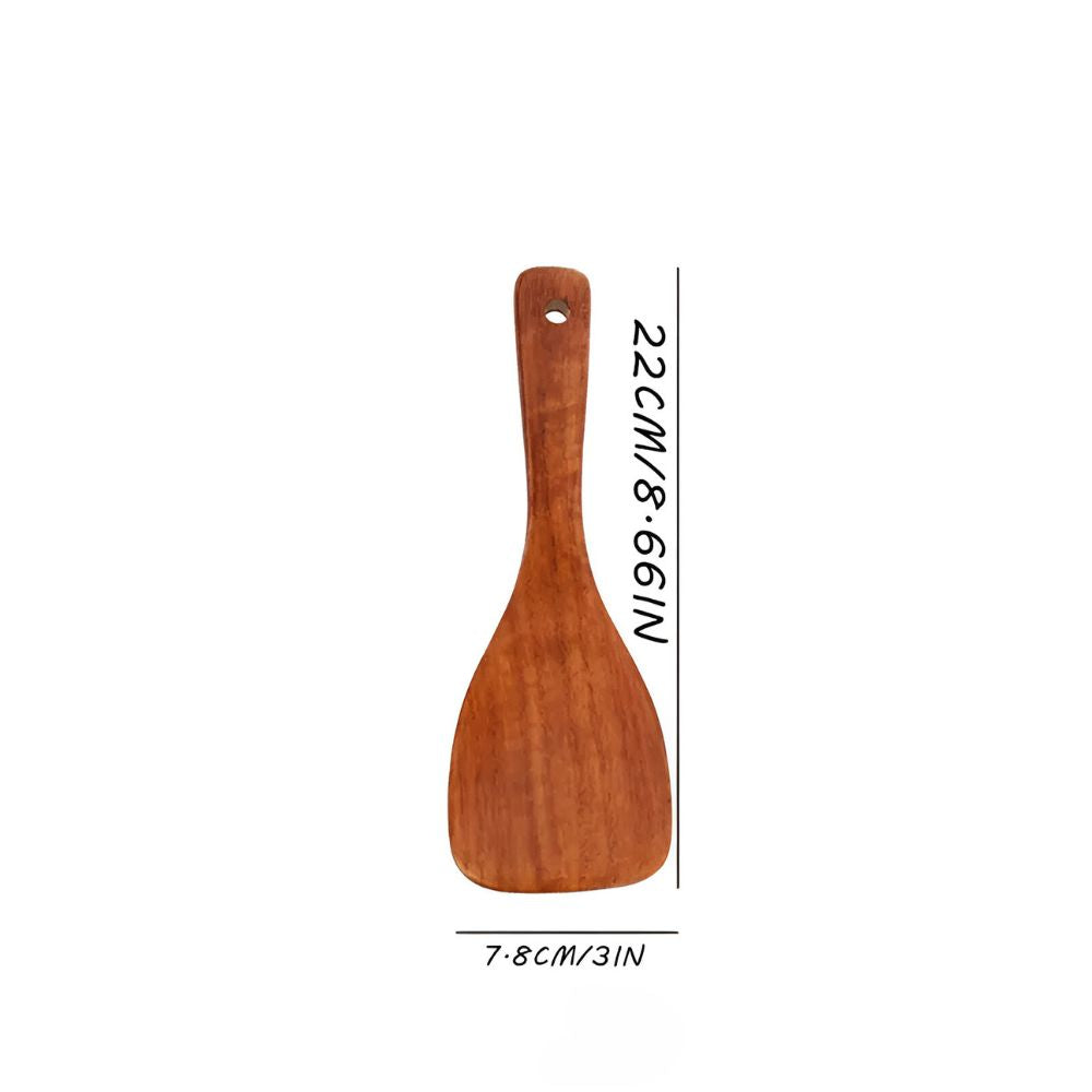 Premium Natural Hardwood Kitchen Utensil Set