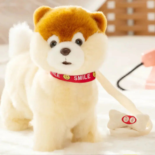 Interactive Plush Robot Dog Toy with Sound Control
