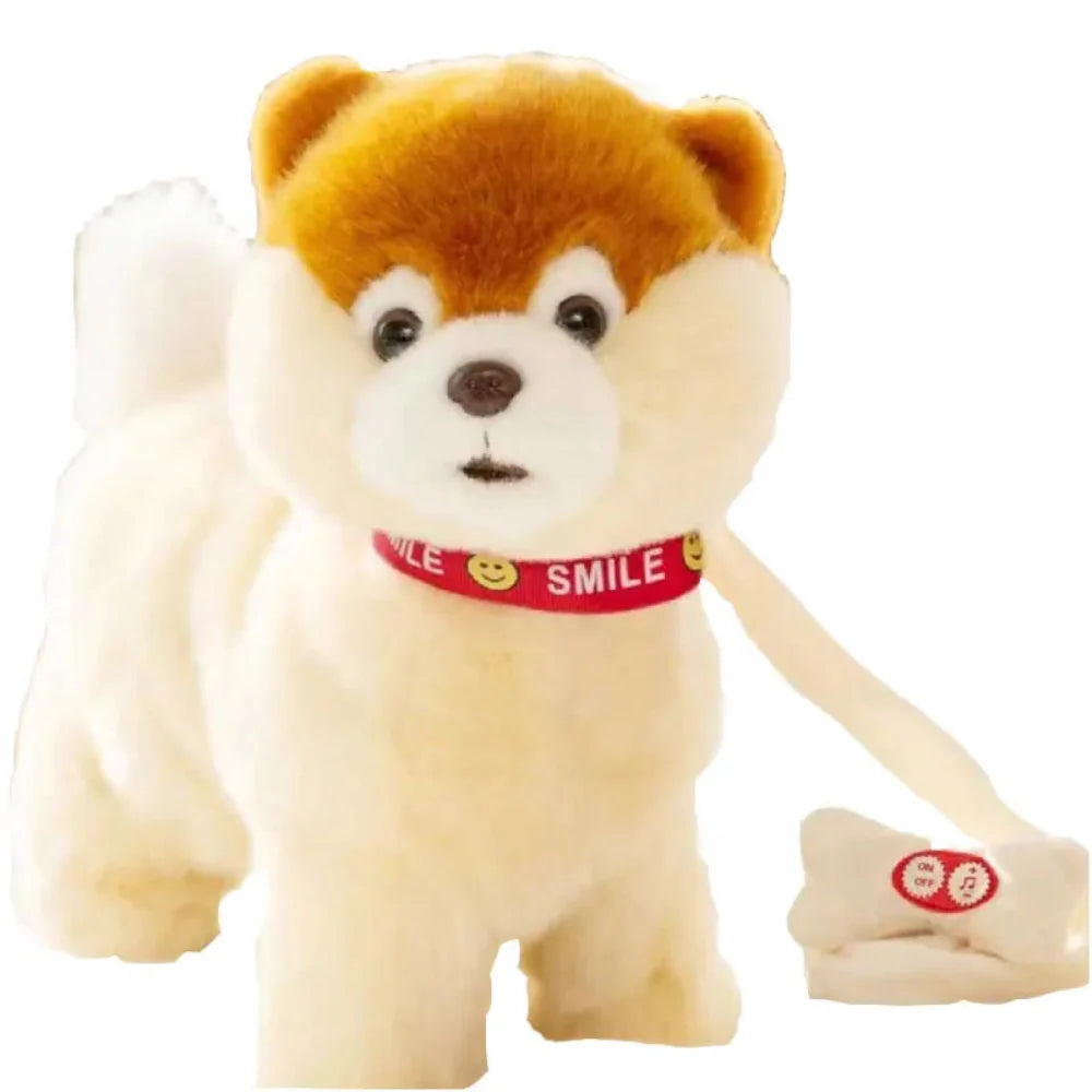 Interactive Plush Robot Dog Toy with Sound Control