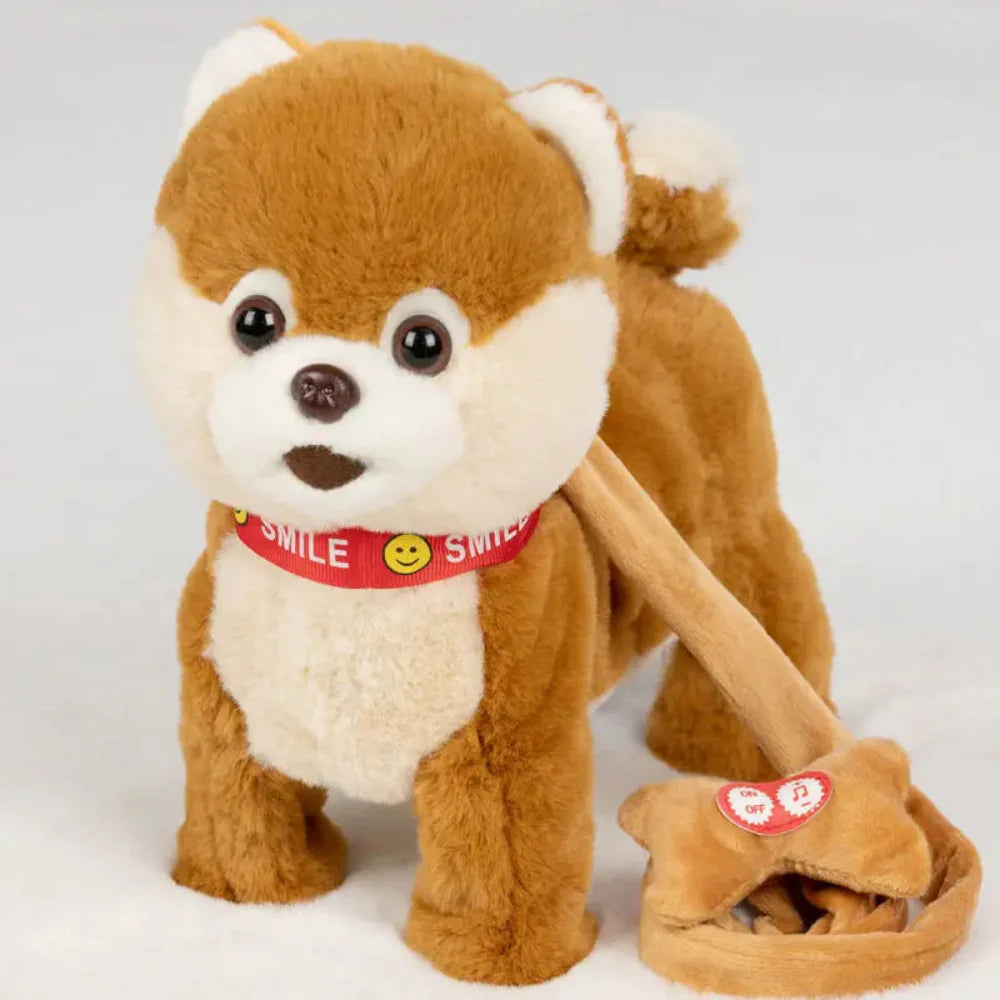 Interactive Plush Robot Dog Toy with Sound Control