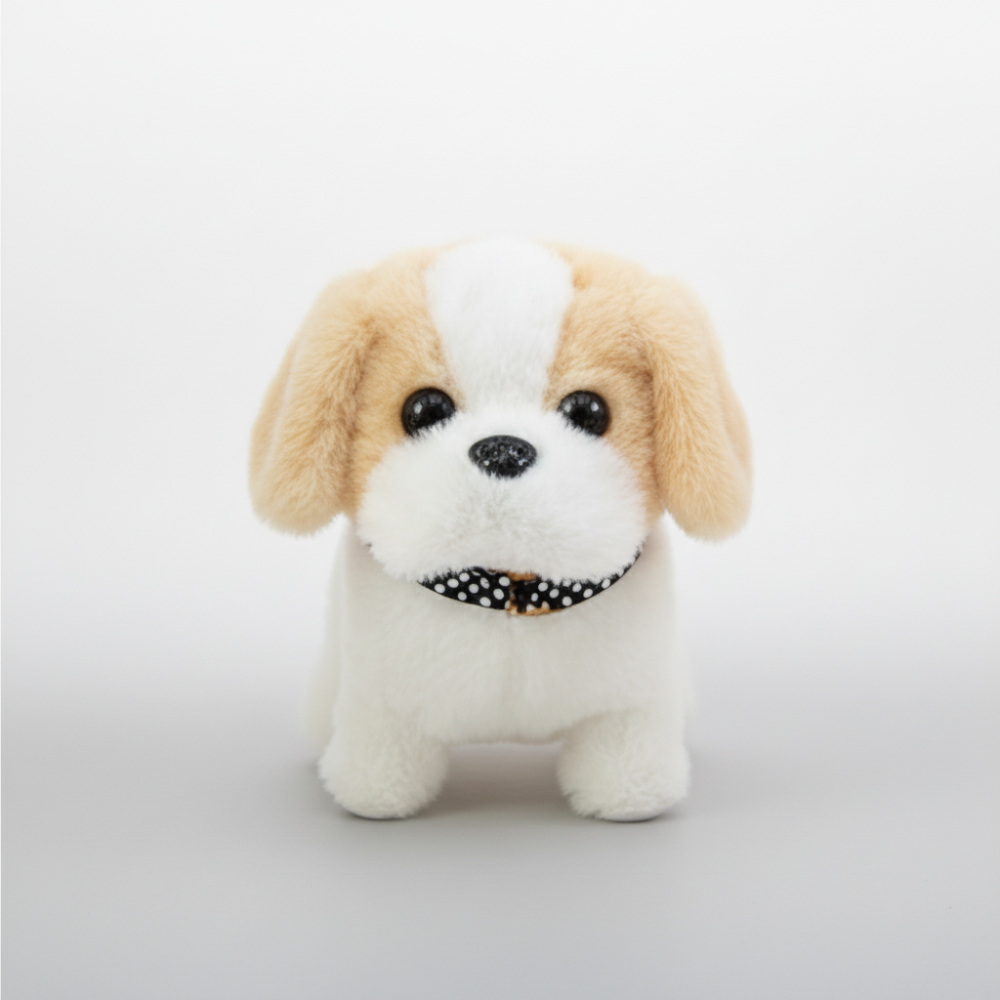 Interactive Plush Robot Dog Toy with Walking and Barking Action