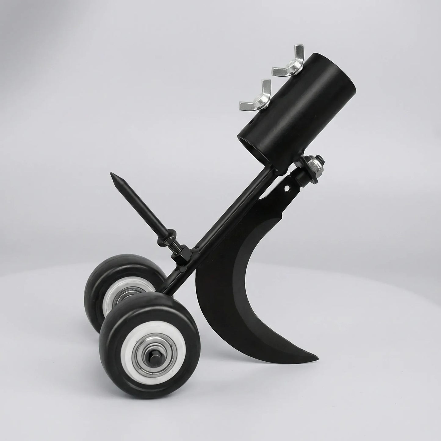 Rolling Weed Remover Tool with Curved or Straight Blade
