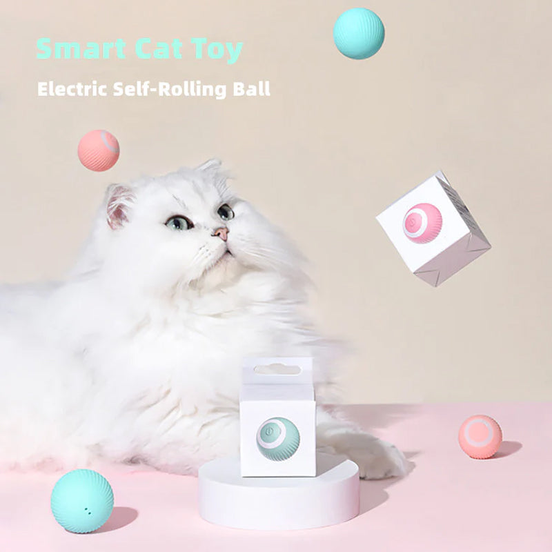 Electric Self-Driving Cat Toy Ball with Touch Sensor