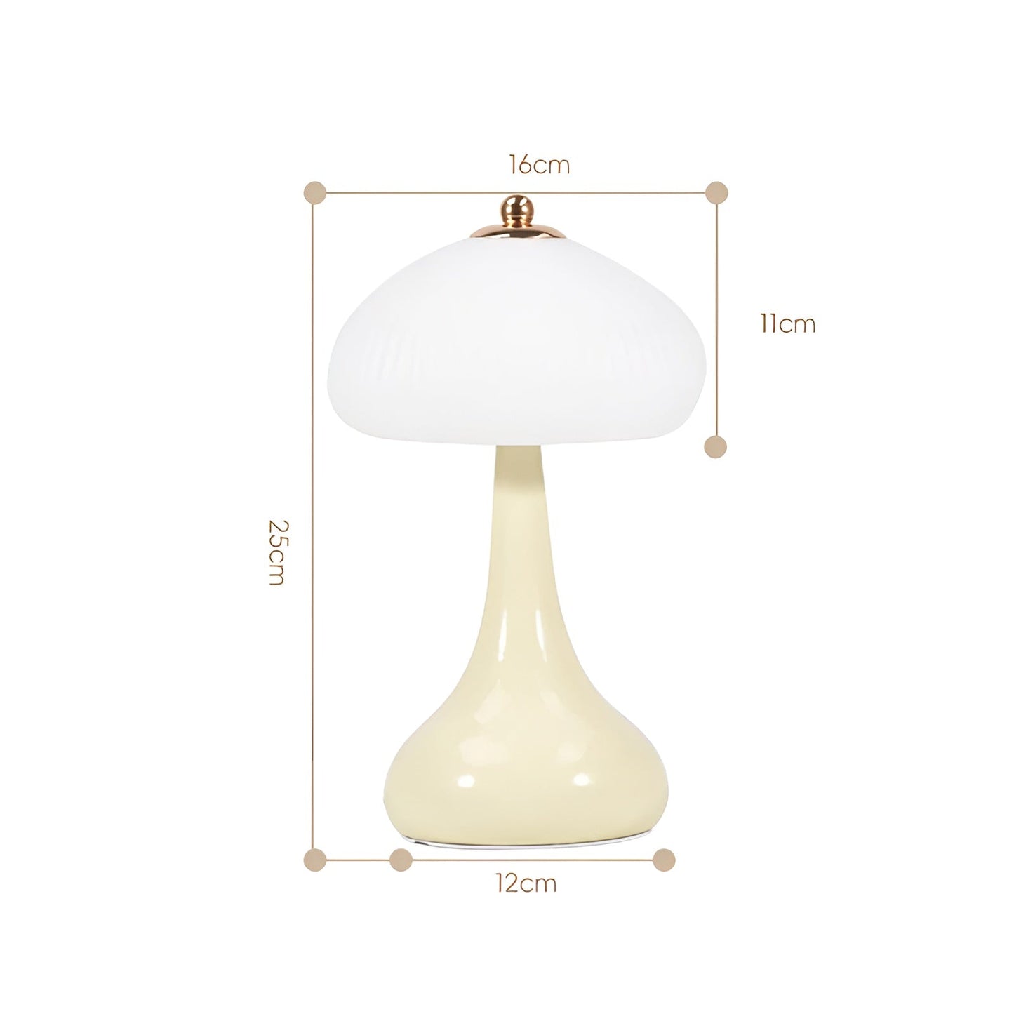 Mushroom Shape LED Dimming Table Lamp in Soft Colors