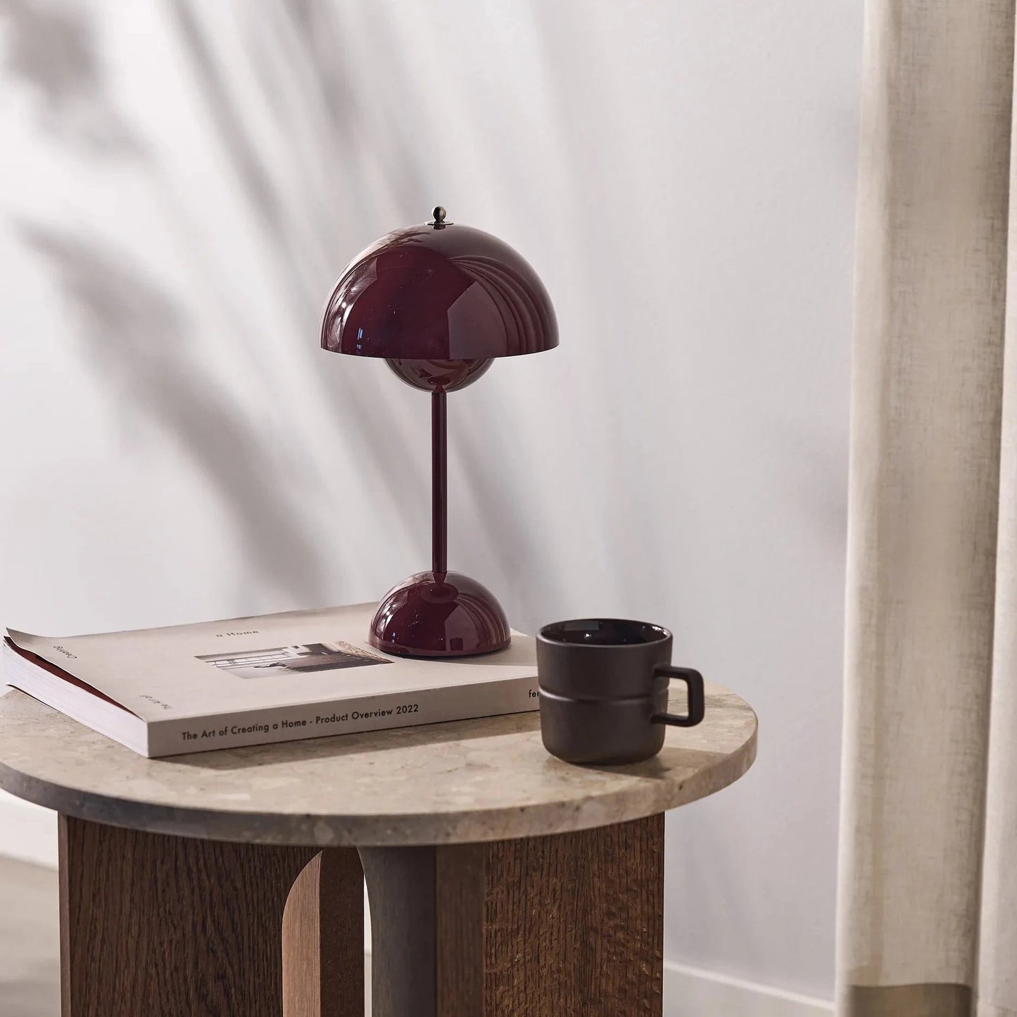Wireless Rechargeable Retro Flower Table Lamp