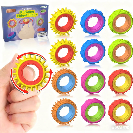 Sensory Spinning Ring Toy for Stress Relief