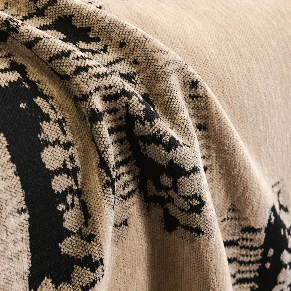 Rustic Chenille Sofa Cover with Non-Slip Texture