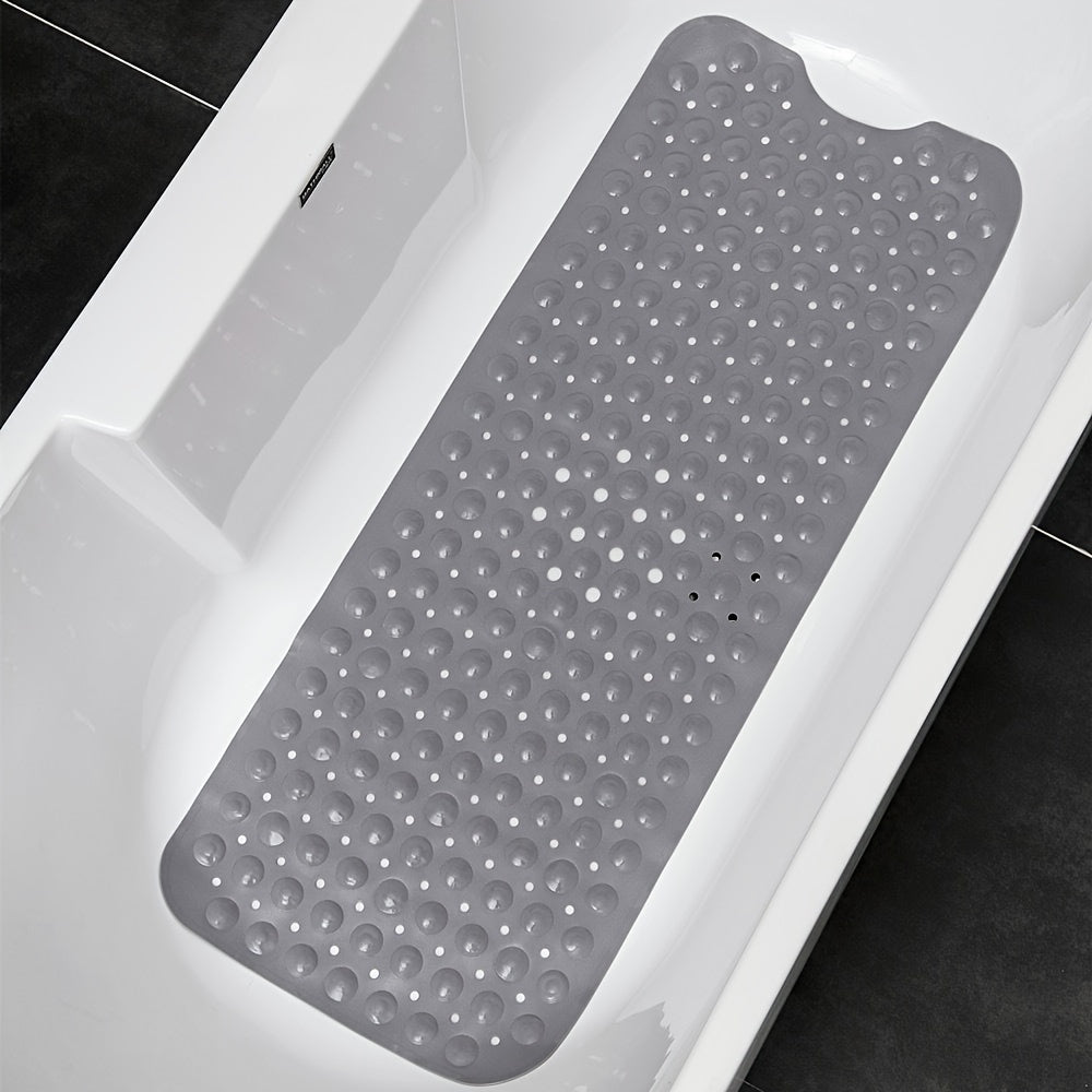 Non-Slip Bath Mat with 200 Suction Cups and Drainage Holes
